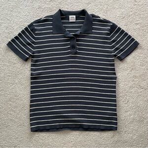 Aritzia Little Moon Verbena‎ Striped Knit Polo Top